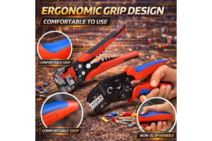 Crimping Tool Set 23-10 AWG Replaceable Multiple Applications Adjustable Cord End Terminals Crimping Tool Kit Set