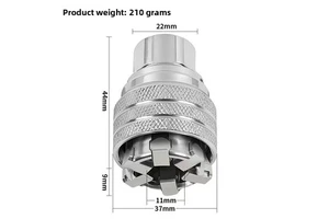 Cross-border Magic Sleeve Adjustable Hex Ratchet Wrench Chrome-plated Galvanized Multi-functional Hand Drill For Screwing