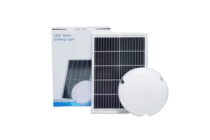 Aluminum Material LED Solar Ceiling Light with Remote Control Dimmable 3CCT IP65 Rated 200W Outdoor Shed Light