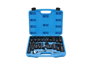 21-Piece Set of Oxygen Sensor Sleeves and Automotive Oxygen Sensor & Maintenance Tools