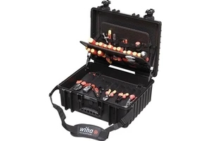 For XL 80-Piece Electrician's Tool Set with Hand Power Source Plastic Hard Case for Professional Use