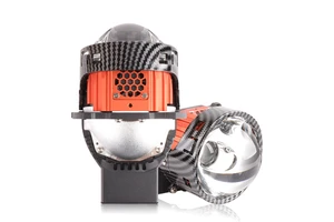 3.0 Inch Bi Led Projector Lens 160W Bi Led Projector Lens With Double Lamp Cup Double Direct Led Module