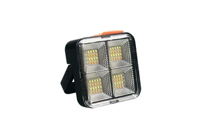 Hot Sale Black Portable Solar LED Floodlight for Garden IP66 for Camping Night Market Floor Stall Outdoor Emergency Lighting