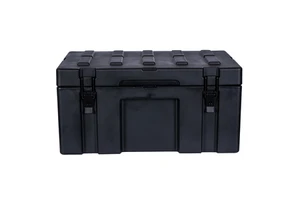 ZERO 70L LLDPE Cargo Case Rugged Case Hard Plastic Rotomolded Tool Box 4WD Storage Box Black Color