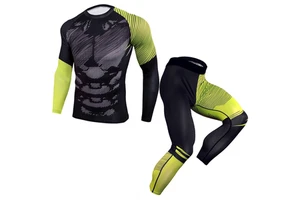 Quick Drying Men Gym Tights Training Clothes Workout Jogging Sports Set Running Fitness Compression Sportswear Suits for Men