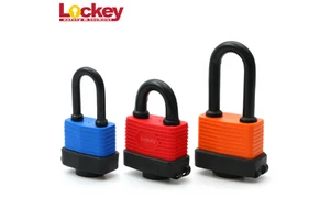 43mm Shackle Length Waterproof Dustproof Laminated Padlock Long Shackle Keyed Alike