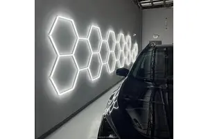 Dengbei Wang Wholesale Honeycomb Car Parking Garage Lamp Lights Hex LED Garage Lights Ceiling Hexagon Garage Light for Workshop