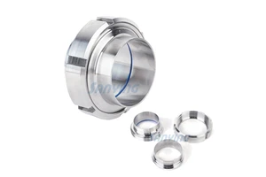 SS304 316l Hygienic Pipe Fittings Sanitary Butt Weld Rotary Stainless Steel Union Connector Fitting
