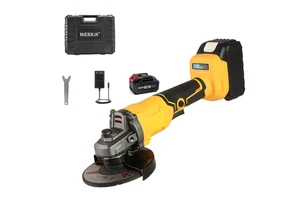 125MM Brushless Cordless Electric Angle Grinder Grinding Machine Cutting Power Tool with 2 Battery Industrial 21V 3 Gears