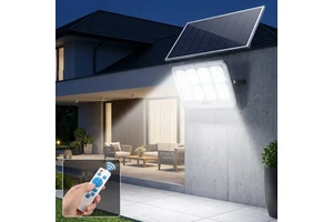 Sustainable Solar Powered Floodlight High Conversion Monocrystalline Panel Long Runtime Security Lighting for Farm Barn