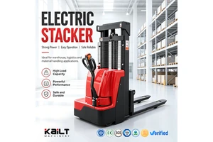 Fully Electric Stacker Electric Pallet Stacker 1.3 Ton 2.5 Ton AC Motor Adjustable Forks