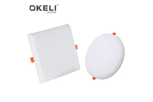 OKELI Frameless Recessed Mounted Smd Round square 10W 15W 22W 32W Led Panel Lamp