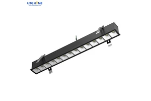 Factory Direct Sales Led Recessed Linear Lights Anti Glare Aluminum Linear Light 600mm 20w for Office Store Retail Indoor Light