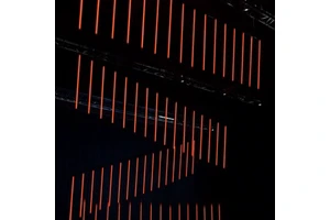 360 View Degree DMX Led Hanging RGB Vertical Tube Light for Ceiling Decoration