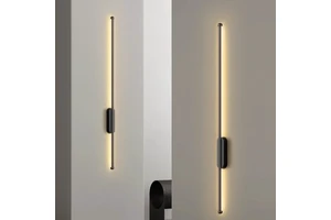 Modern Minimalist LED Linear Wall Lamp for Bedroom Corridor and Lighted Staircase Aluminum Body Bedside Decorative Wall Light