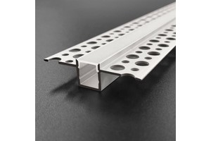 For Ceiling Lighting Strips 20Mm Width Recessed Drywall Plaster Gypsum Aluminum Channel LED Profile