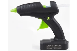60W 12V Cordless Hot Glue Gun Rechargeable Heating Tool with Lithium Battery 2000mAh for DIY Arts Craft 11mm Glue Stick