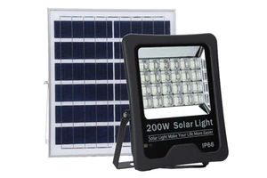 Super Bright IP66 Waterproof Solar Outdoor Spotlight LED Street and Flood Wall Lamp with Remote Security Lighting