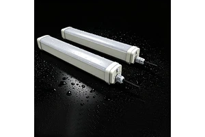 Industrial IP65 Waterproof Dustproof Plastic-Aluminum LED Light 36W-50W 1200mm 4FT Emergency Backup Subway Tunnels 5-Year