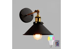 cross-border American-style wall lamps, retro industrial style, balcony ironwork, staircase, corridor, and front