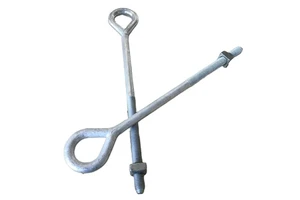 Hot Dip Galvanized Anchor Eye Bolt Forged Thimble Lifting Eye Bolts