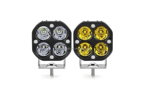 Eliteson 3 Inch 4LED Work Light 12V 24V IP67 Waterproof Offroad Driving Lamp for Truck Tractor Excavator Replacement