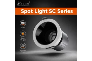 DGLUX Reflective Cup Spotlight 7W 12W 18W 24W DALI TUYA Intelligent Dimming LED COB Spot Lamp