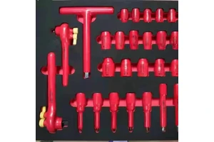 QIHAO Insulation Tools Auto Repair Tool Sets 68Pcs Car Repair Set with Electric Wrench & Hammer Workshop Use 1 Year Warranty