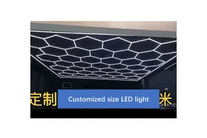 CHENT Customized Size Garage Car Repair LED Light Workshop Aluminum Hexagon 738W 50000h White Alexander 126H 12 Months Warranty