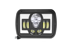 Universal Reflective Cup Arrow Skull Aluminum Alloy Material Headlight