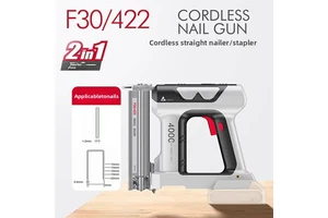 21V Lithium-ion Brushless 2-in-1 Cordless Brad Nailer Stapler Portable Electric Nail Gun Woodworking Power Tool 1-Year Warranty