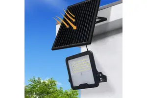 LED IP67 ABS Plastic Solar Floodlight RoHS Certified 3-Year Warranty Remote Control Warm White Super Bright Garden Waterproof