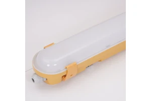 High Quality Tri-Proof Light IP65 Waterproof Light Fixture with Yellow Shell 120lm/w LED Tri-Proof Light