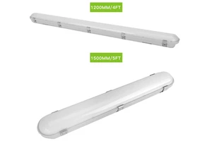 LED Tri Proof Light 130LM/W High Lumen CCT Adjustable 60W IP65 Waterproof Linear Fixture for Industrial Use