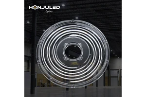 HONJU 260MM Optical PC Transparent Lamp Cups 60/90/120 Degree High Bay LED Industrial Outdoor Lighting Reflectors 92%
