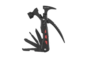 12in1 Black Coating Hammer Multi Tools Stainless Steel Multipurpose Knife Saw Hammer Multitool