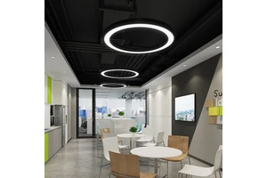 New Design Simple Office Chandelier Led Pendant Linear Light Round Office Linear Light