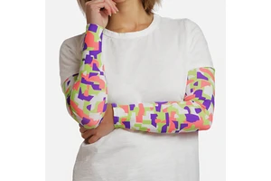 2026 Custom Print Logo Blank Cotton UV Protection Sports Compression Arm Sleeves for Cycling Gaming Adults Shooter Sets