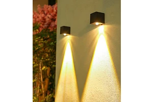 New Solar Atmosphere Wall Lamp Outdoor Courtyard Garden Lighting Wall Lamp New Rural Home Square Night Lamp