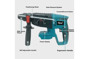 Three-in-one Power Tools 26mm Brushless Lithium Battery Electric Hammer Drill