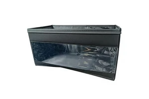 Wholesale Classic Foldable Fabric Storage Box Thickened Oxford Cloth Leather Handle Zipper Lid PVC Window Waterproof Large