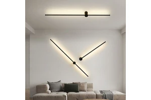 Cross Border Minimalist Single Long Strip LED Acrylic Wall Lamp Modern Design Bedside Staircase Hallway Luxury Lighting 220V