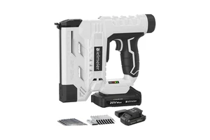 BIELMEIER 20V Industrial/DIY Cordless Nail Gun 18 Gauge 2-1 Upholstery Carpentry Electric Staple Gun 2.0Ah Battery 1600 Staples