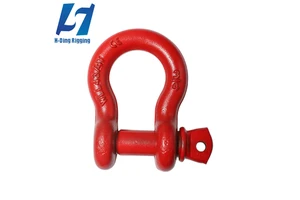 Wholesale China High Quality Forged Bow Shackles Carbon/Alloy Steel Galvanized/Powder Coated Mining Rigging Hardware US EU JIS