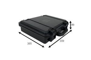 DPC052-1 High-quality Black Hard Plastic Storage Tool case Tools Box With Foam 359*305*99mm