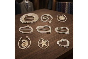Factory Custom Logo Irregular Decoration Buckle For Women Dress Shoes Swimwear Metal Zinc Alloy Bikini Decoration Buckle