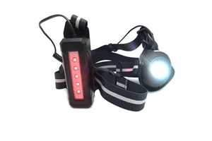 Factory New Designed Hot Selling USB Rechargeable Reflective LED Night Running Back Warning Light Outdoor Sports Chest Lamp