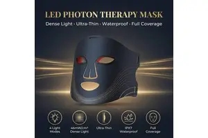4-in-1 LED Photon Mask Light Therapy Silicon Flexible Mask for Anti-aging and Acne Clearing Beauty Device Customer Logo