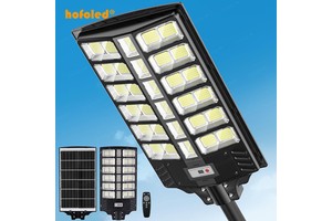 Hofoled Solar Lamp 1000W 2000W 3000W All In One Integrated Waterproof Dusk To Dark Outdoor Solar Street Light For Parking Lot