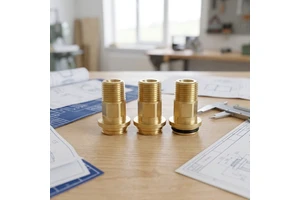 Professional High-Precision CNC Turned Stainless Steel/Brass Male Threaded Valve Stems / Connectors Seals For Fluid Gas Systems